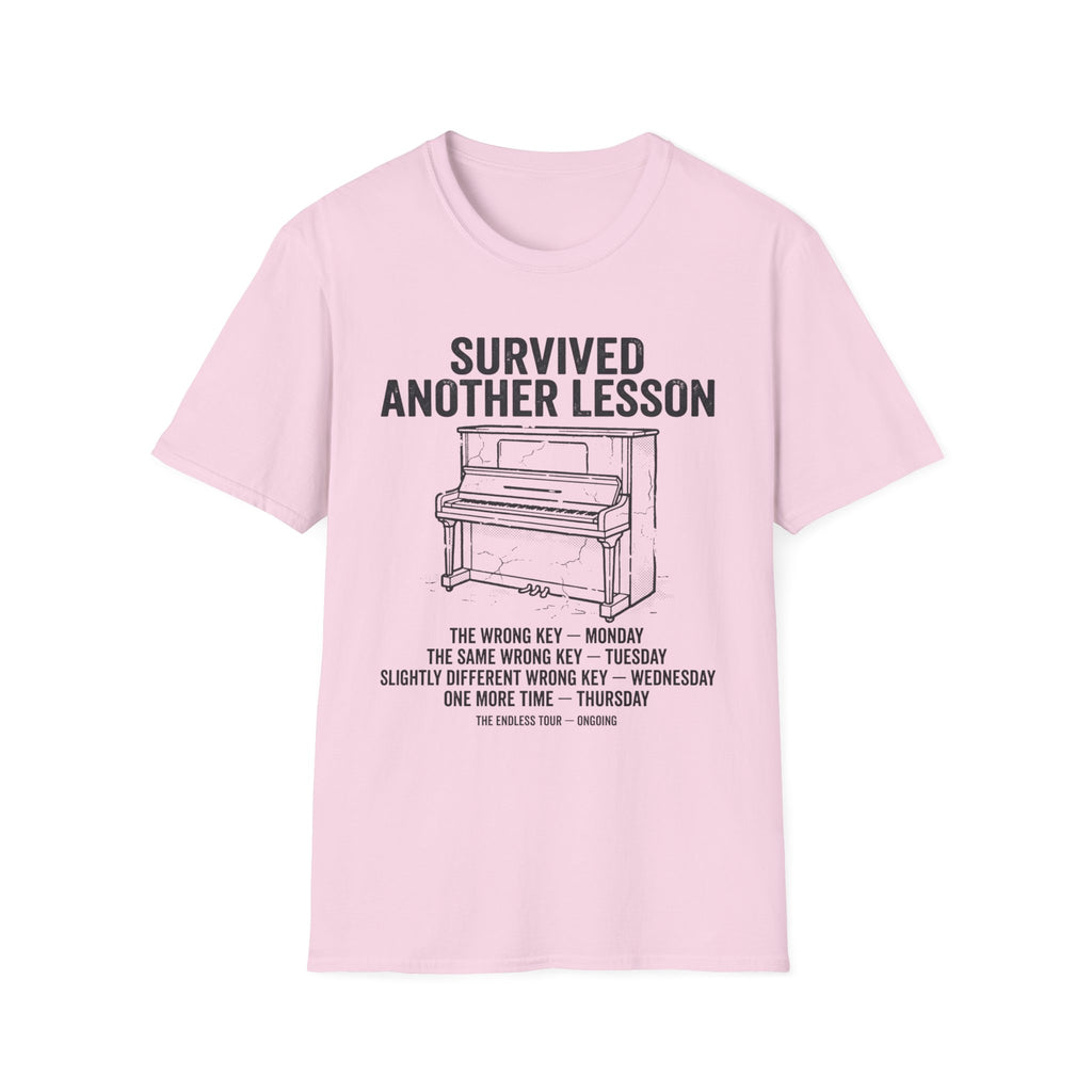 "Survived Another Piano Lesson" T-Shirt