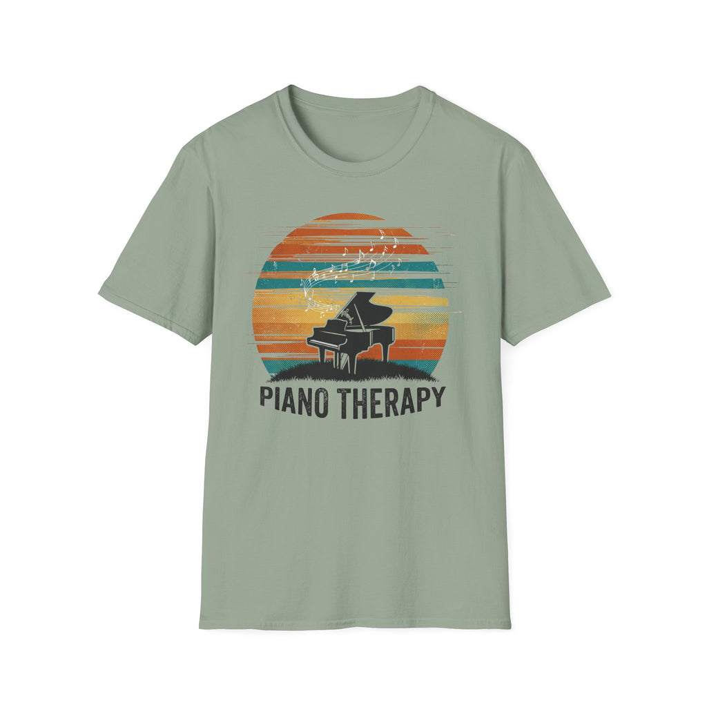 "Piano Therapy Sunset" T-Shirt