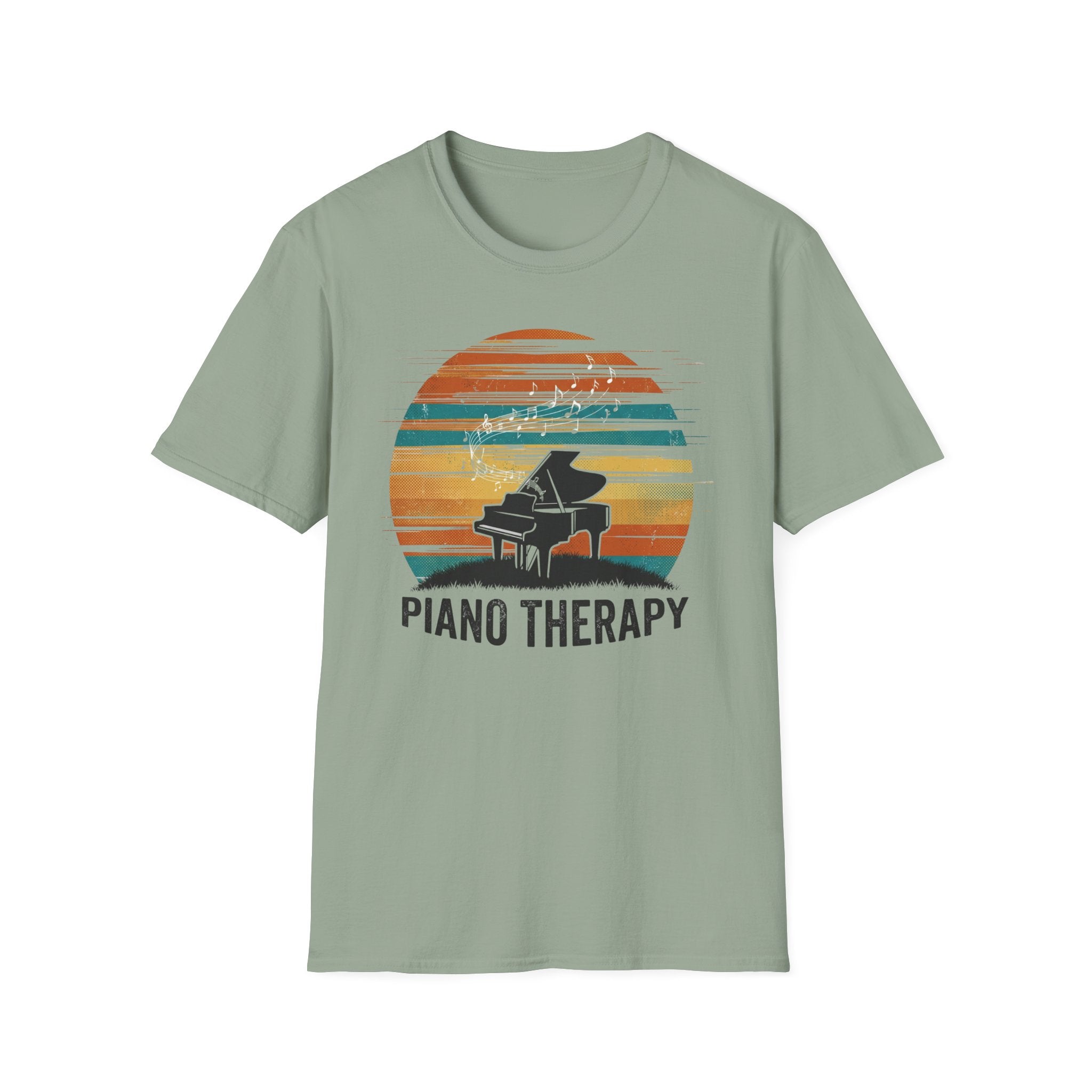 "Piano Therapy Sunset" T-Shirt