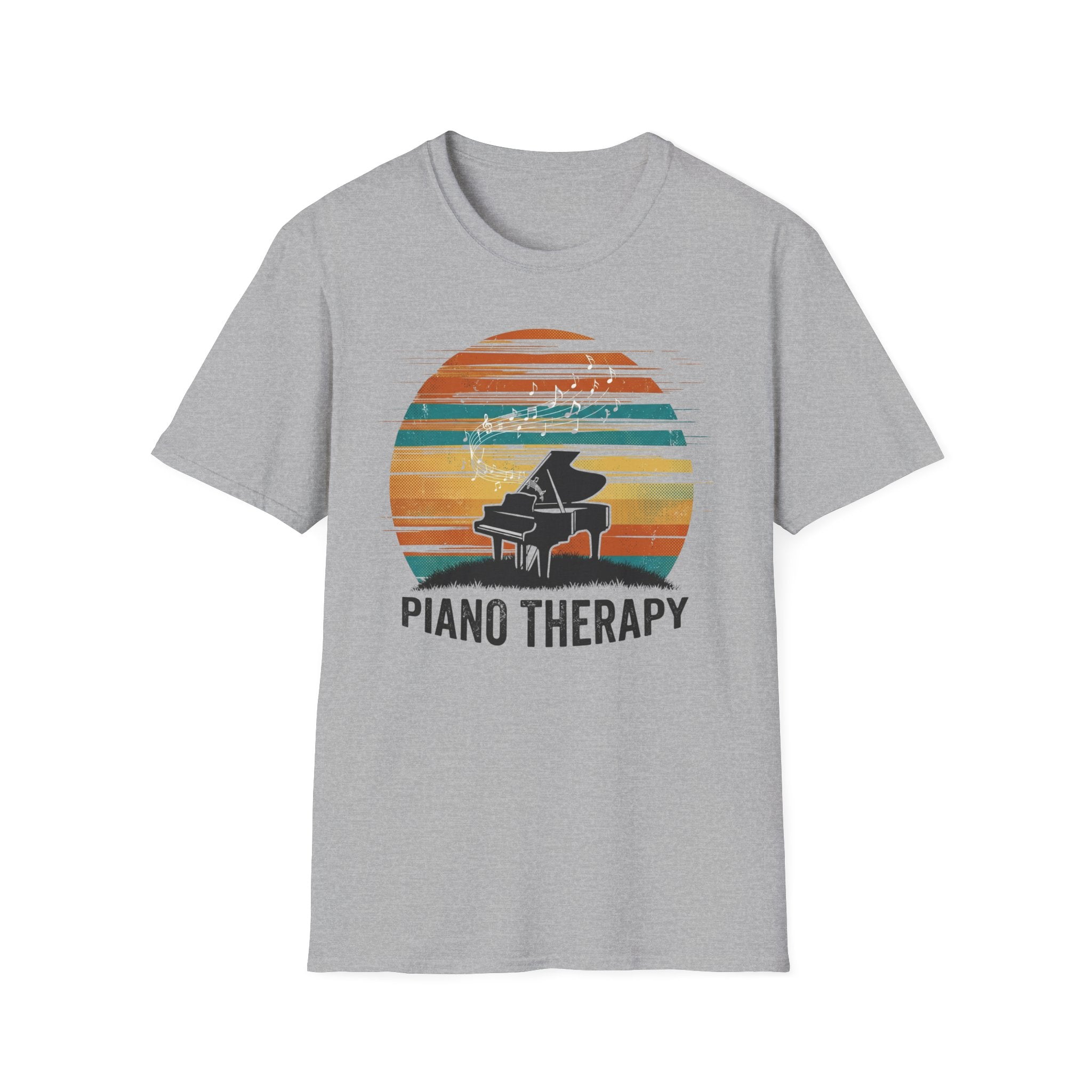 "Piano Therapy Sunset" T-Shirt