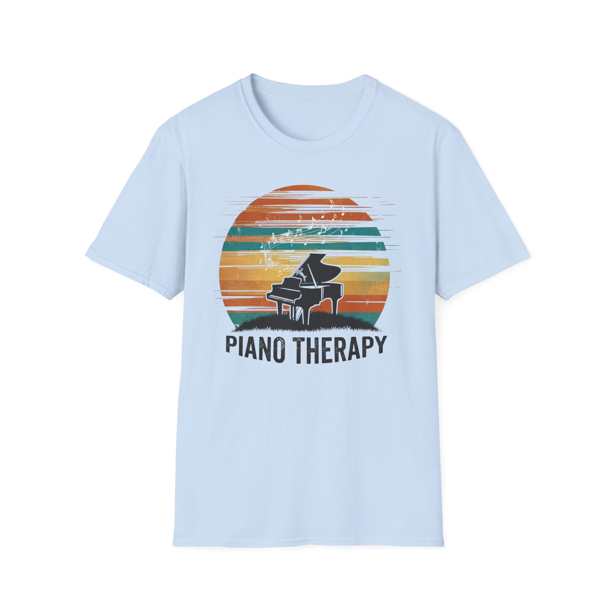 "Piano Therapy Sunset" T-Shirt