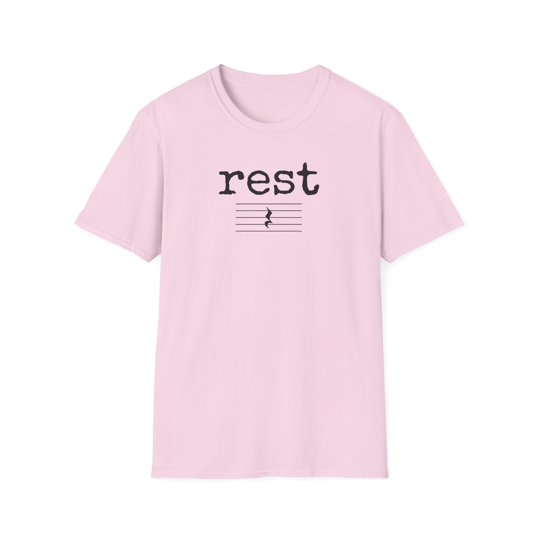 "Rest" Typewriter Font T-Shirt