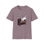 "Cute Cat Destroying Piano" T-Shirt