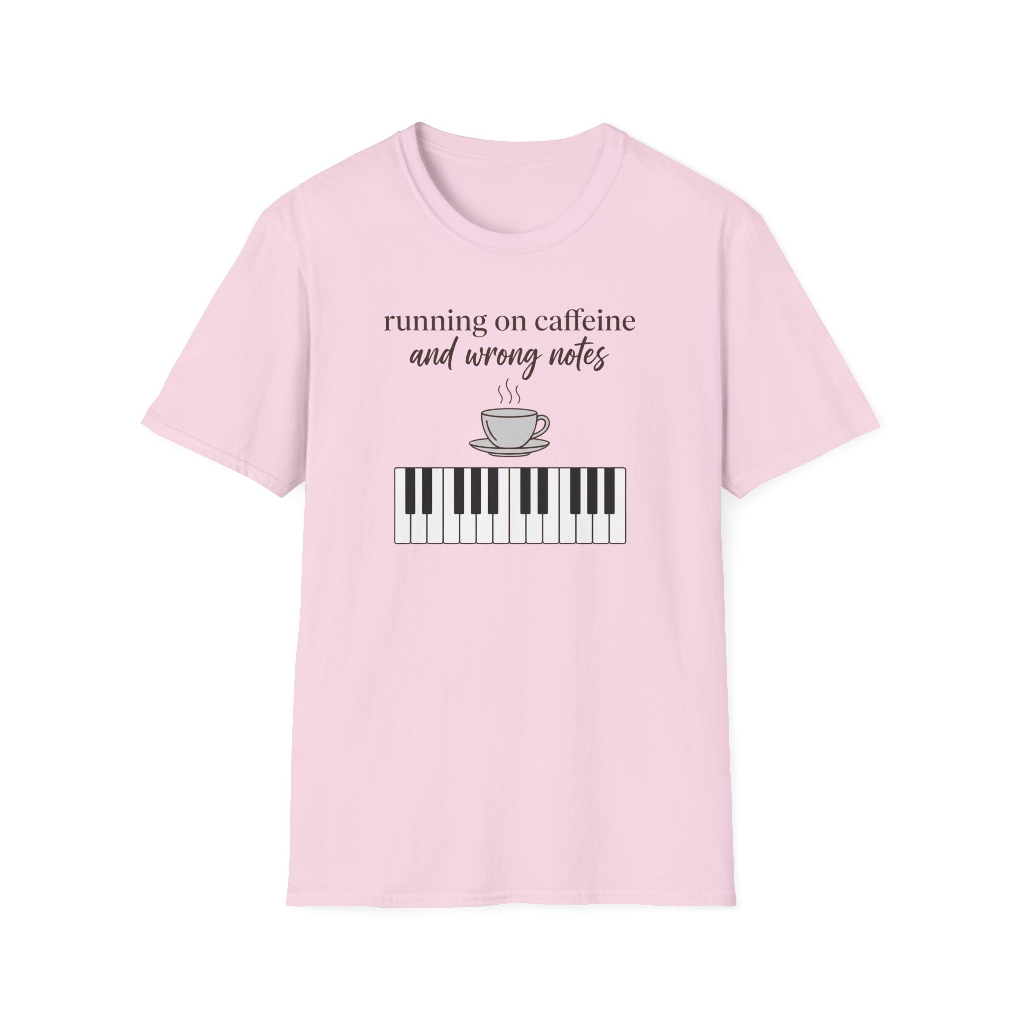 "Caffeine and Wrong Notes 2" T-Shirt