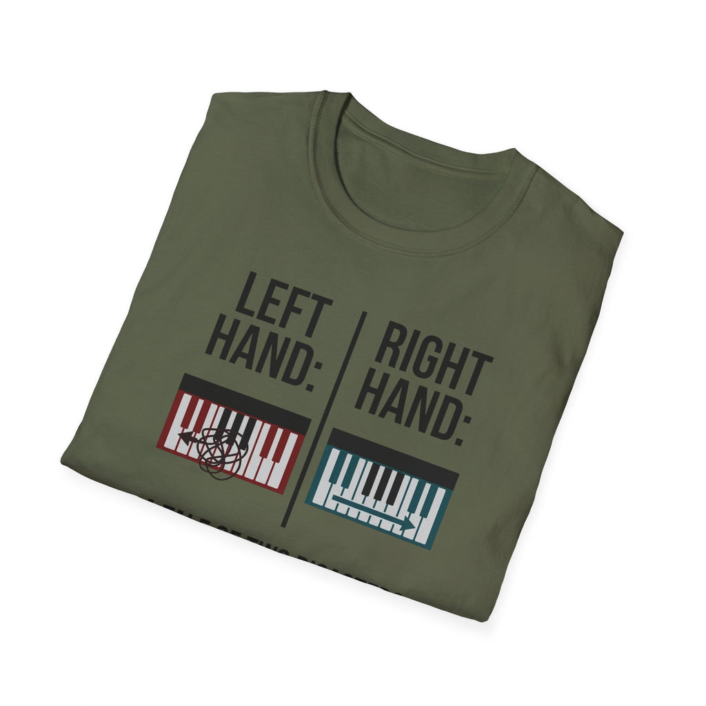 "Left Hand: Right Hand: A Tale of Two Disasters" T-Shirt