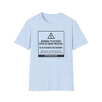Warning. Player May Speed Up. Use Metronome" T-Shirt