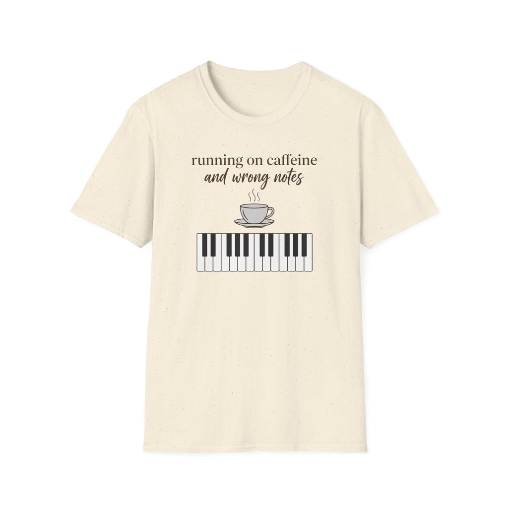 "Caffeine and Wrong Notes 2" T-Shirt