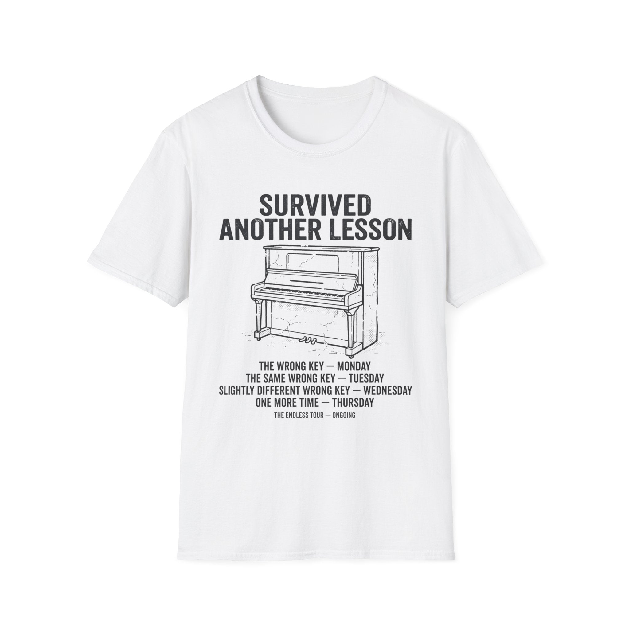 "Survived Another Piano Lesson" T-Shirt