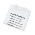 "5 Stages of Learning Piano" T-Shirt