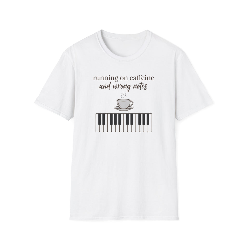 "Caffeine and Wrong Notes 2" T-Shirt