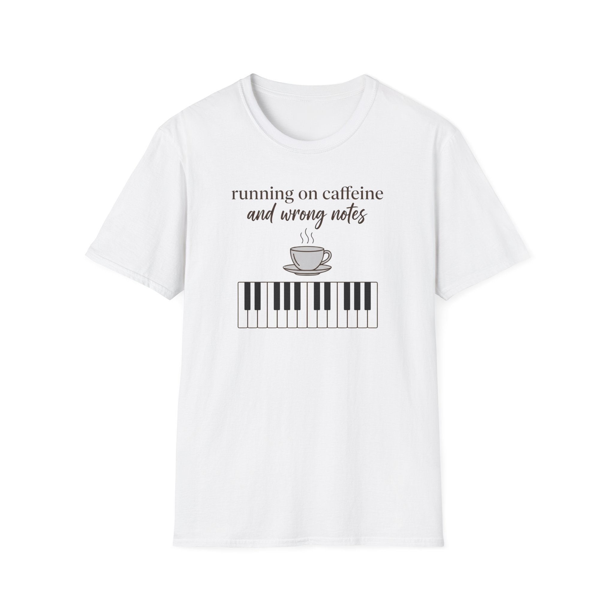 "Caffeine and Wrong Notes 2" T-Shirt