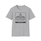 Warning. Player May Speed Up. Use Metronome" T-Shirt