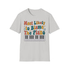 "Most Likely To Blame Piano" Retro T-Shirt