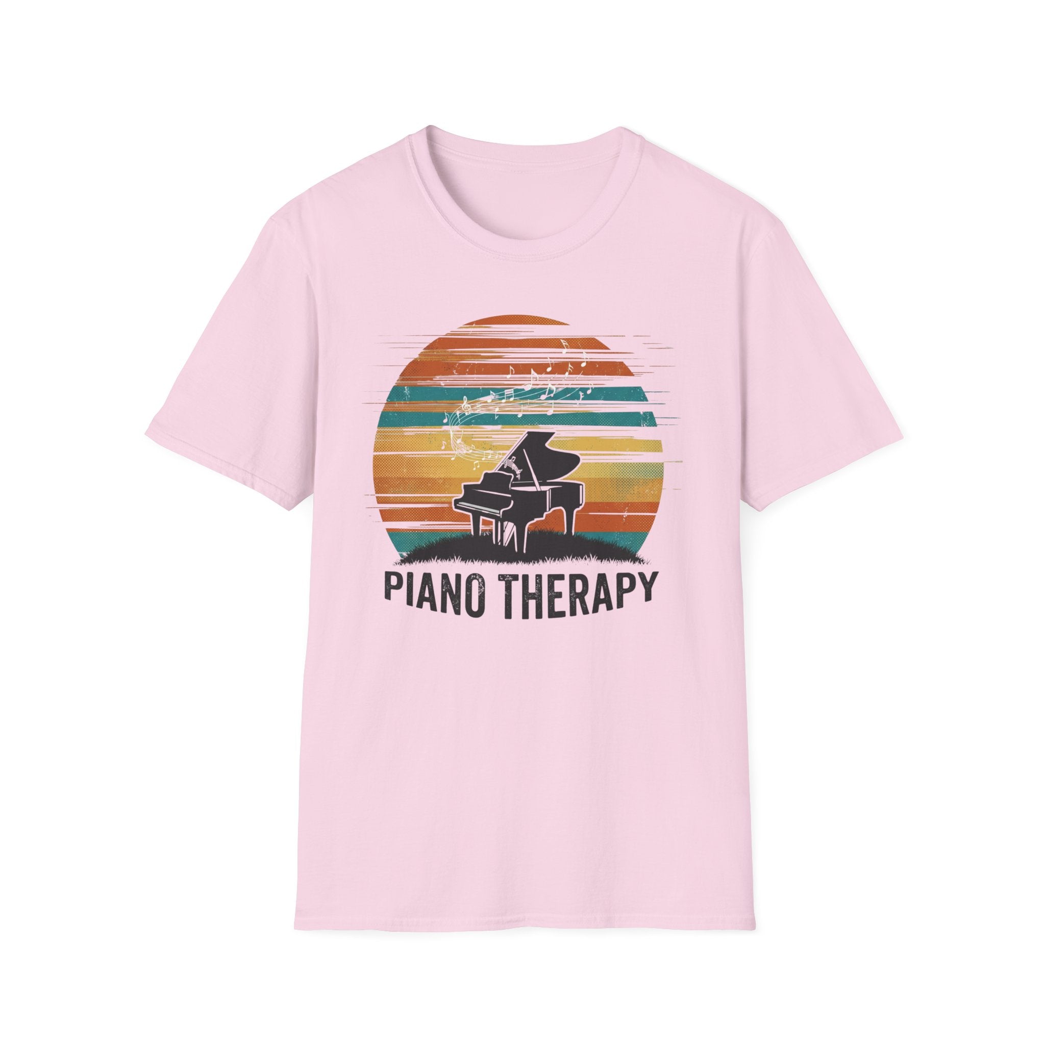 "Piano Therapy Sunset" T-Shirt