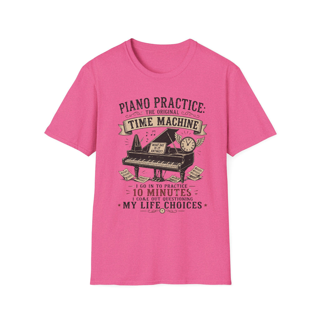 "Piano Practice Time Machine" T-Shirt