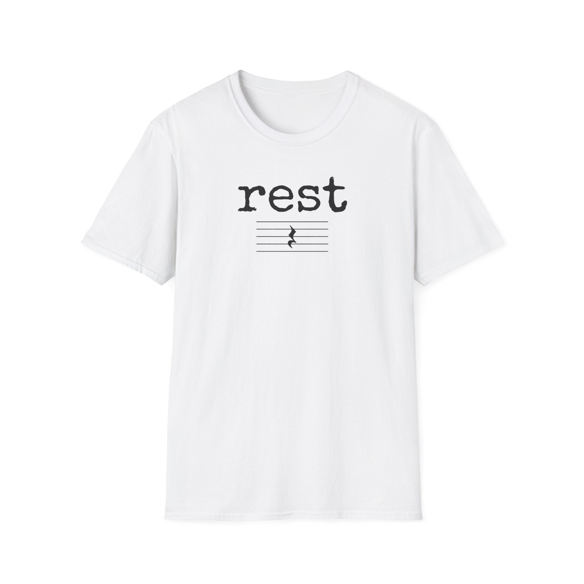 "Rest" Typewriter Font T-Shirt