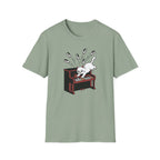 "Cute Cat Destroying Piano" T-Shirt