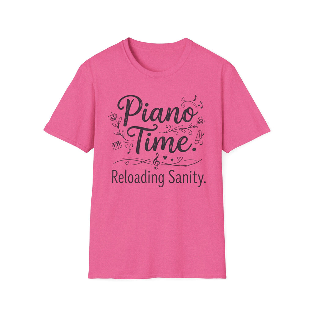 "Piano Time. Reloading Sanity" T-Shirt