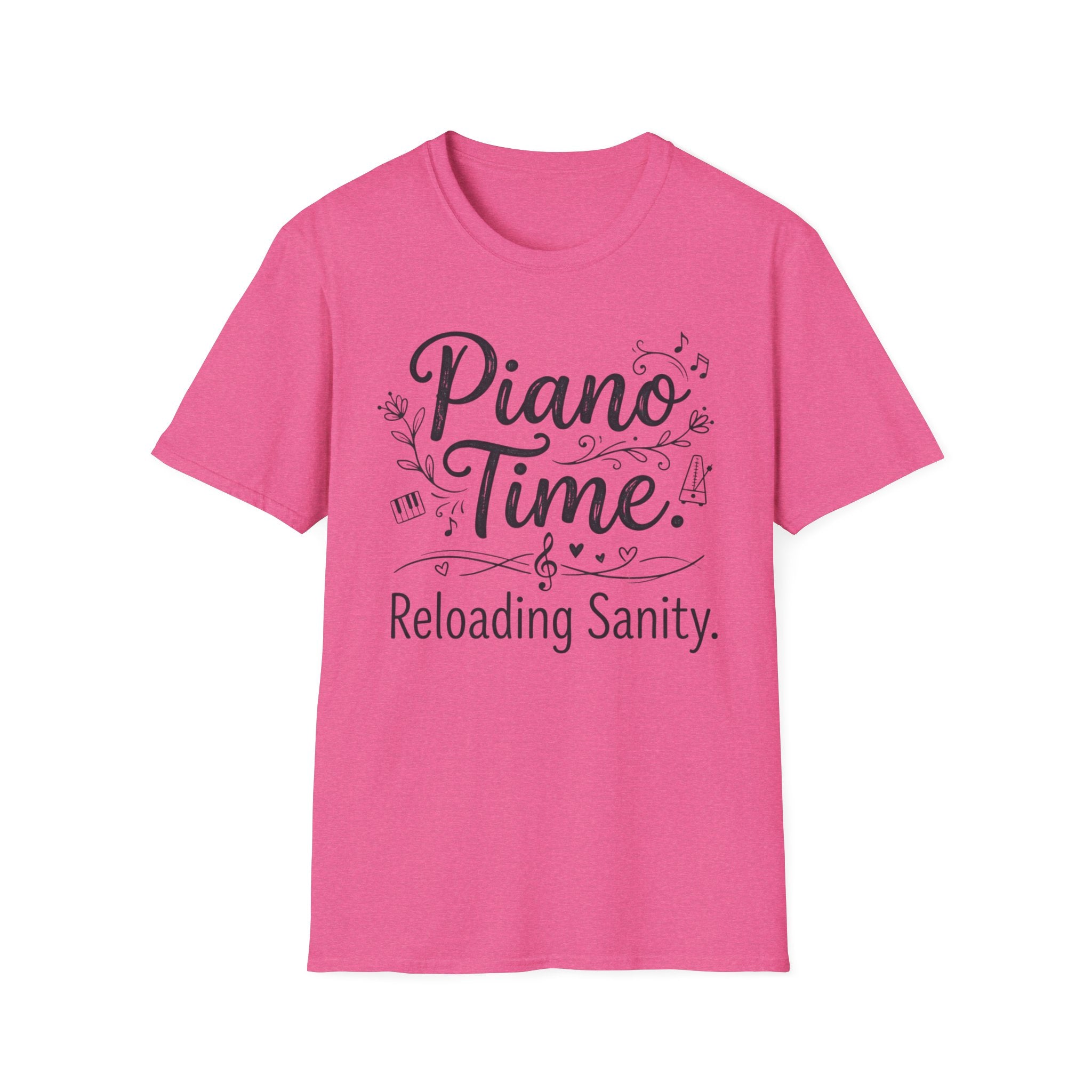 "Piano Time. Reloading Sanity" T-Shirt