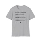 "5 Stages of Learning Piano" T-Shirt