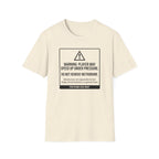 Warning. Player May Speed Up. Use Metronome" T-Shirt