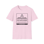 Warning. Player May Speed Up. Use Metronome" T-Shirt