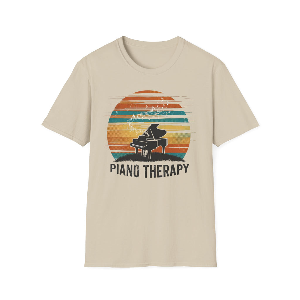 "Piano Therapy Sunset" T-Shirt