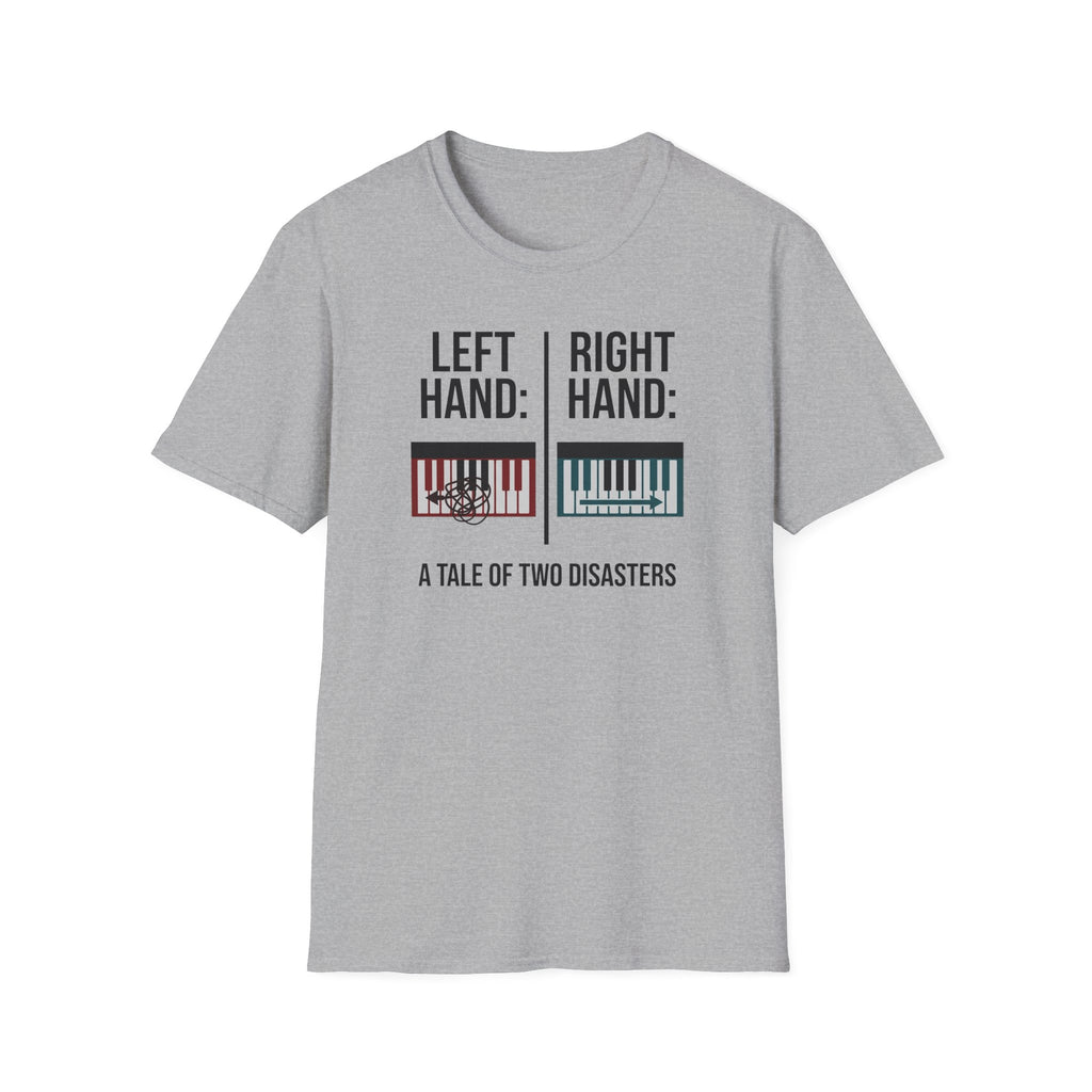 "Left Hand: Right Hand: A Tale of Two Disasters" T-Shirt