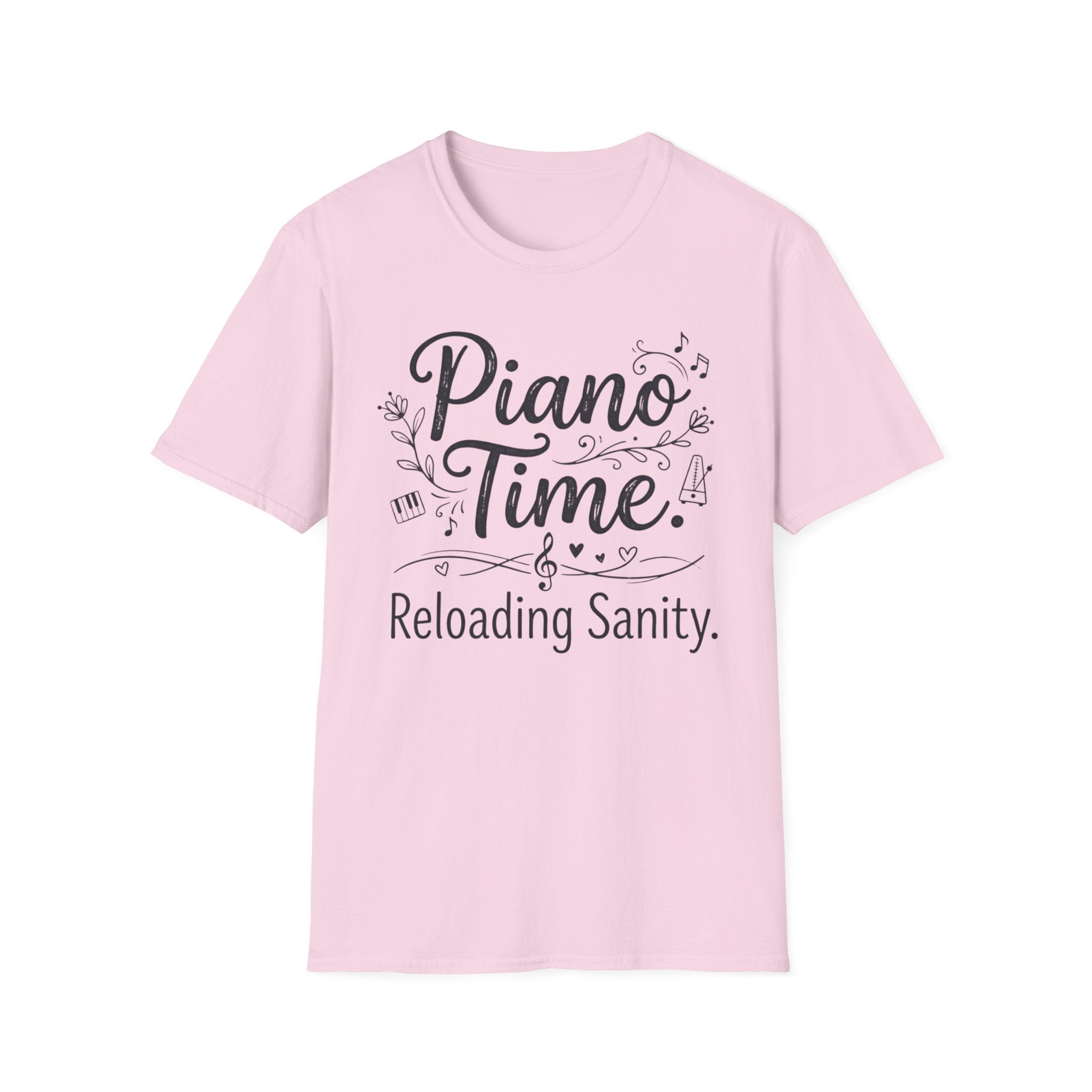 "Piano Time. Reloading Sanity" T-Shirt