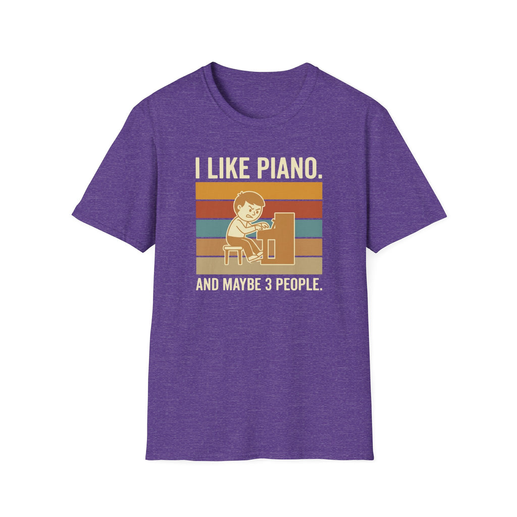 "I Like Piano-Maybe 3 People" T-Shirt
