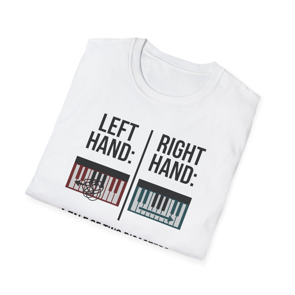 "Left Hand: Right Hand: A Tale of Two Disasters" T-Shirt