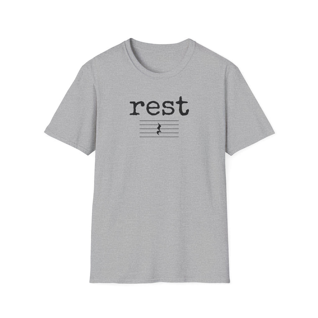 "Rest" Typewriter Font T-Shirt