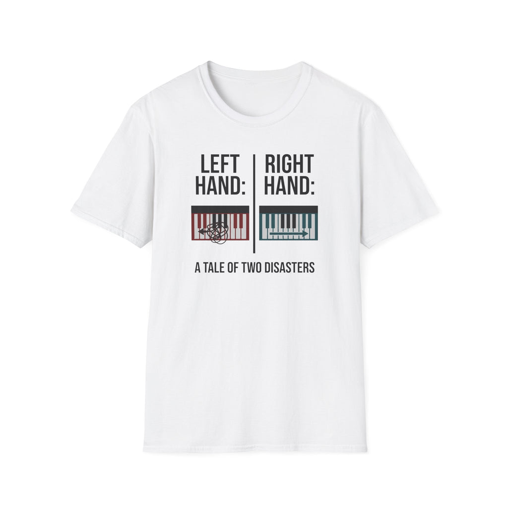 "Left Hand: Right Hand: A Tale of Two Disasters" T-Shirt