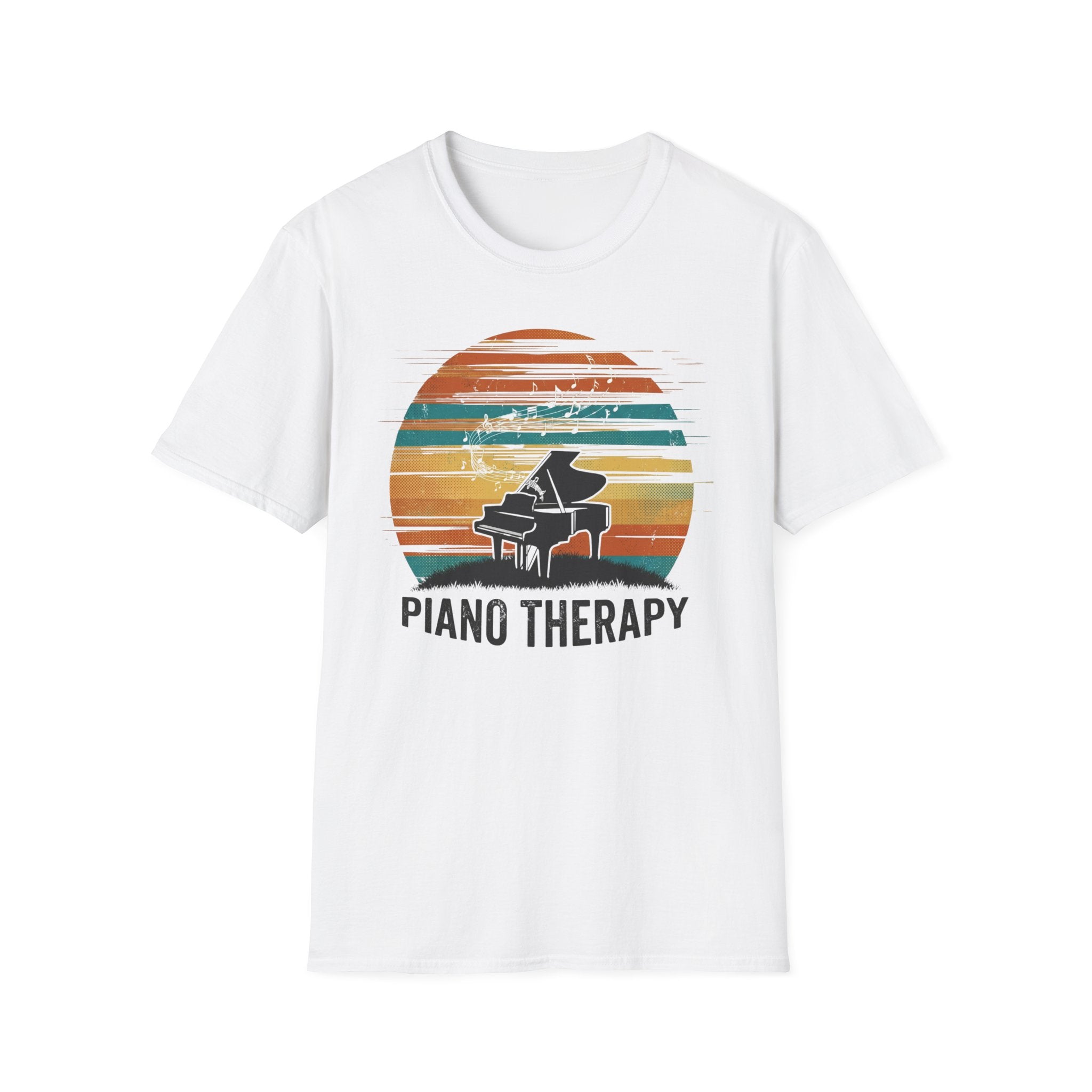 "Piano Therapy Sunset" T-Shirt