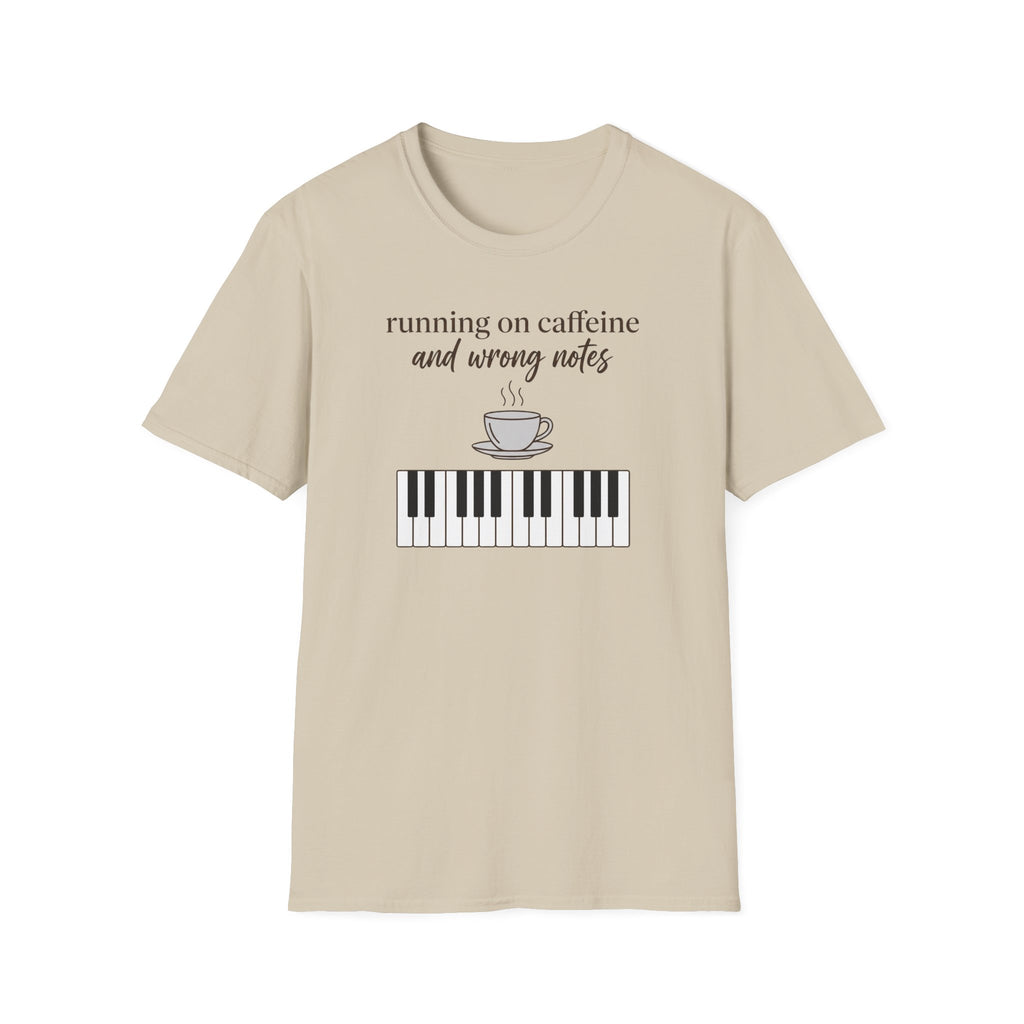 "Caffeine and Wrong Notes 2" T-Shirt