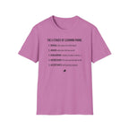 "5 Stages of Learning Piano" T-Shirt