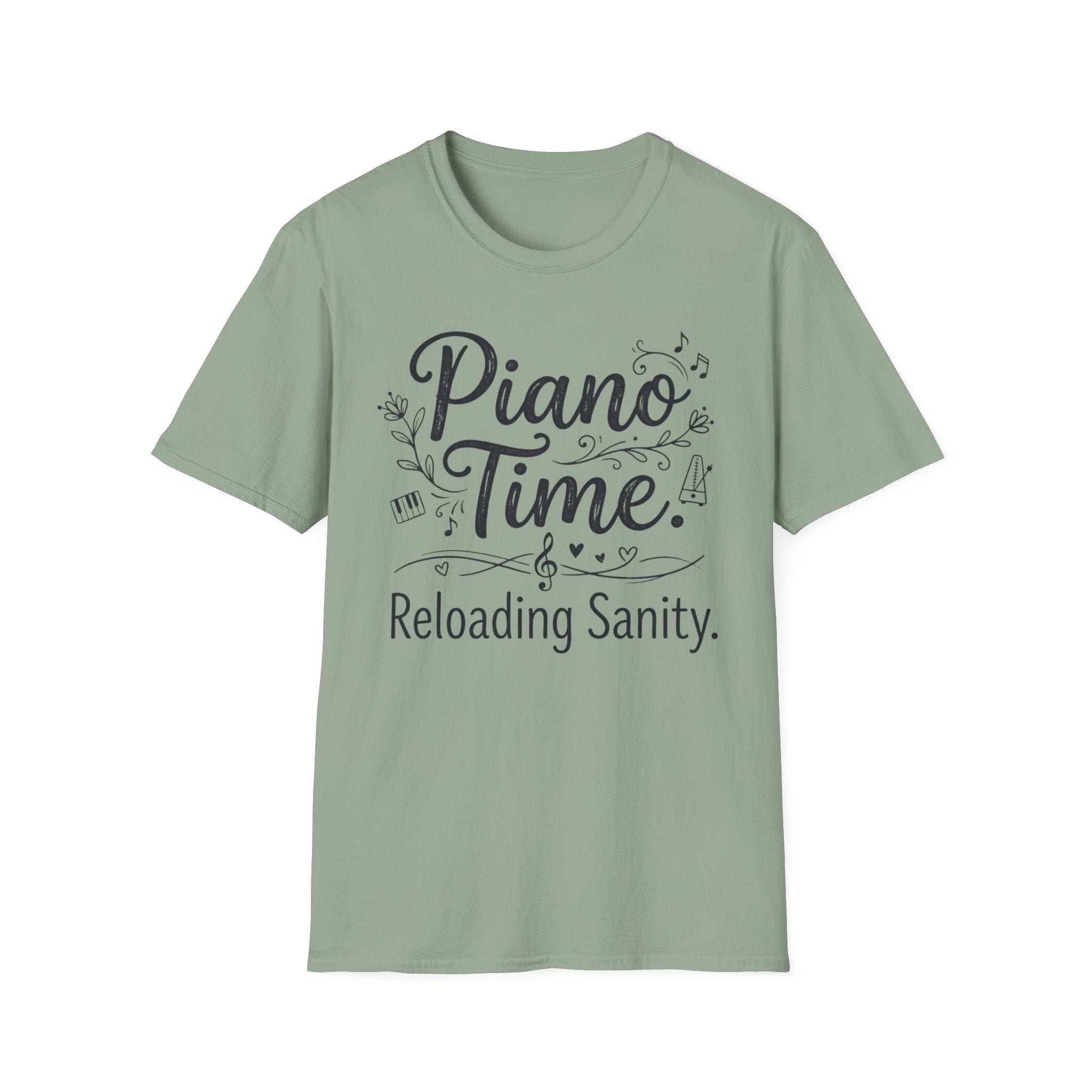 "Piano Time. Reloading Sanity" T-Shirt