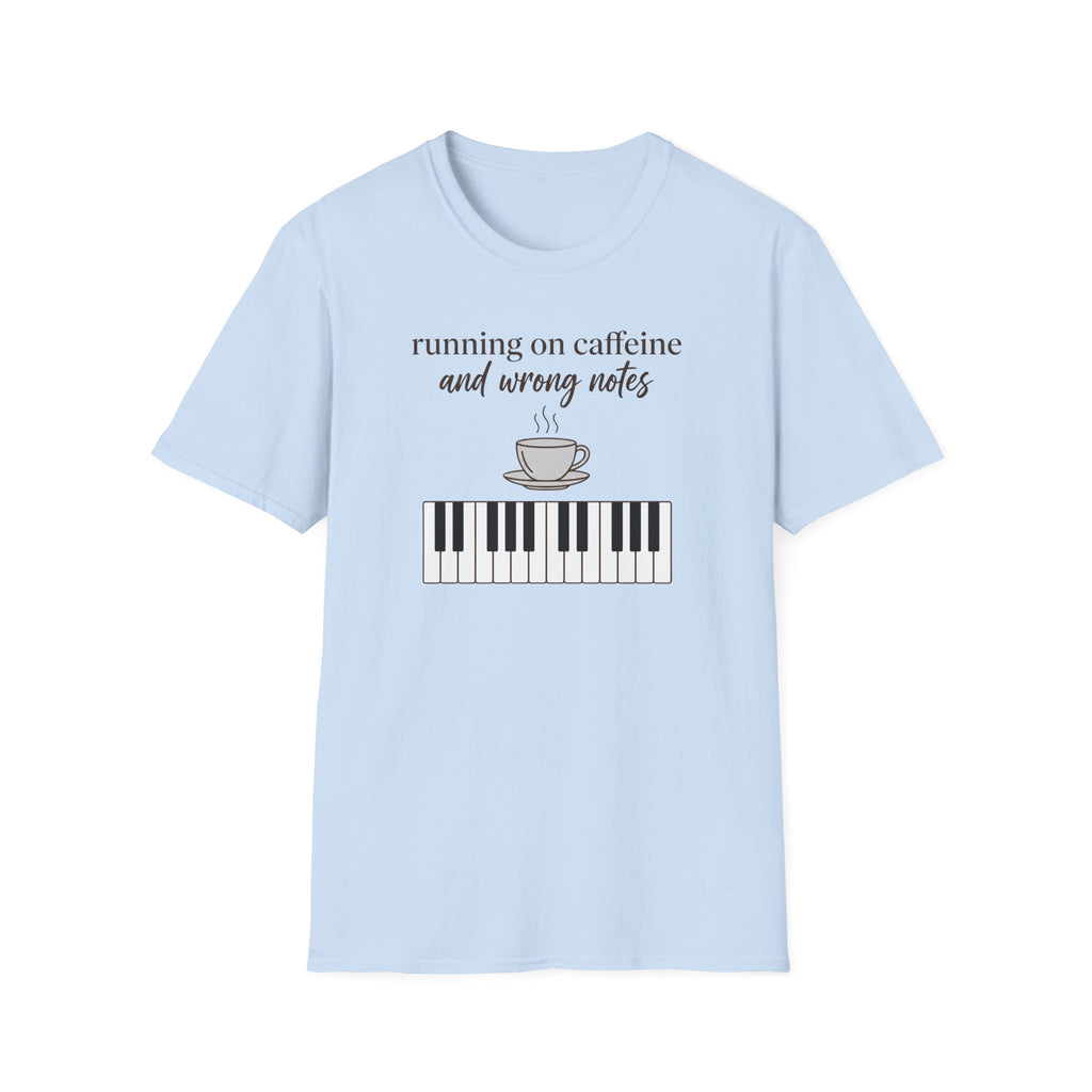 "Caffeine and Wrong Notes 2" T-Shirt
