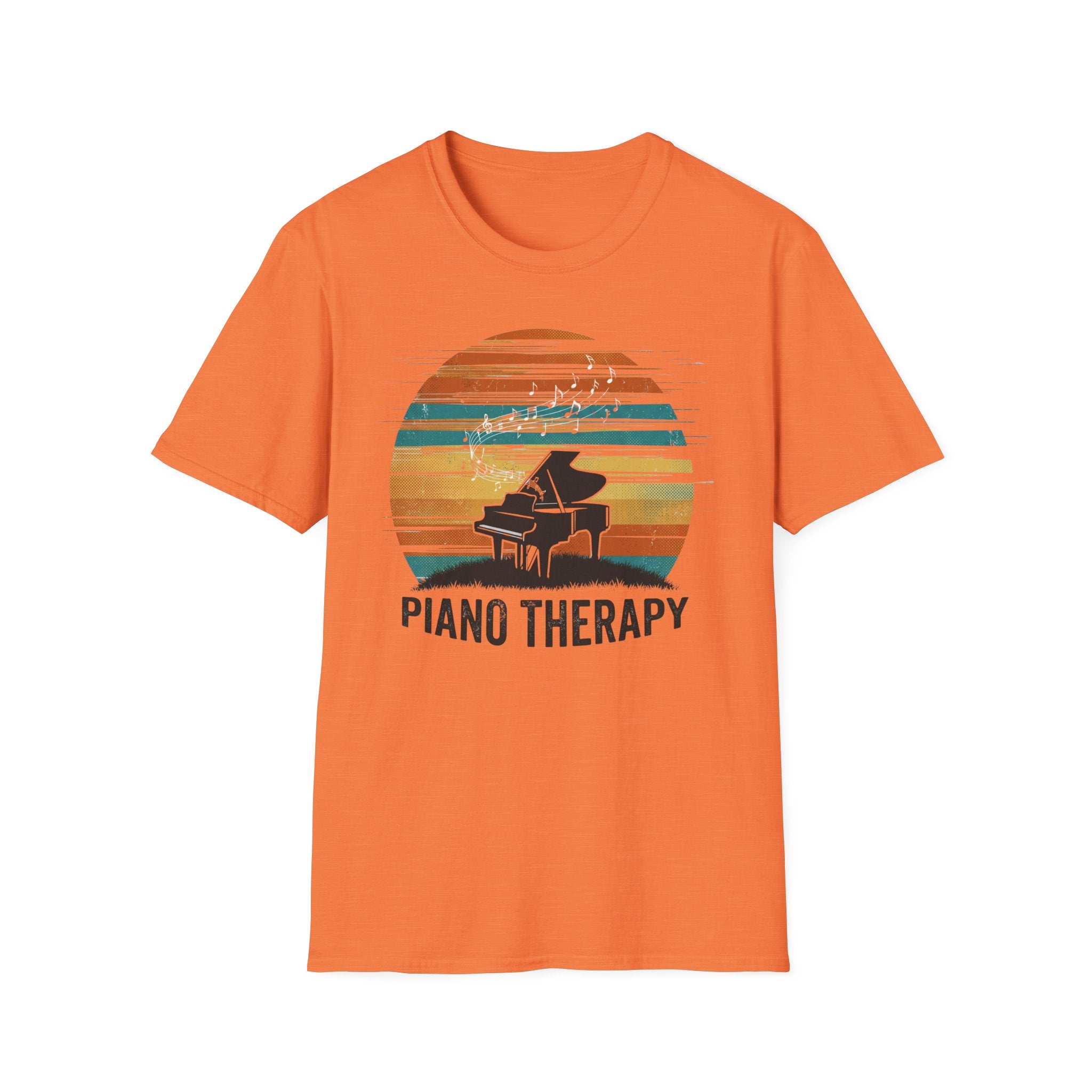 "Piano Therapy Sunset" T-Shirt