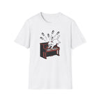 "Cute Cat Destroying Piano" T-Shirt