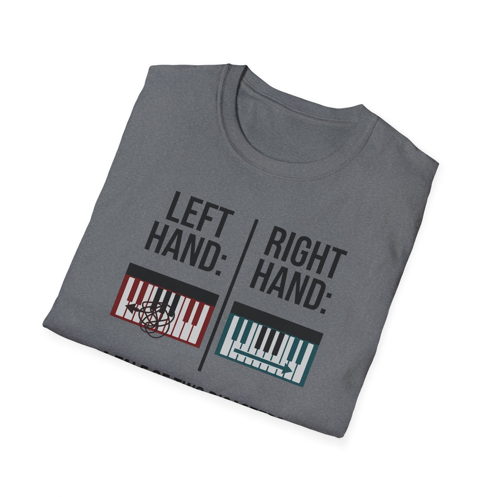 "Left Hand: Right Hand: A Tale of Two Disasters" T-Shirt