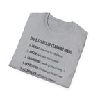 "5 Stages of Learning Piano" T-Shirt