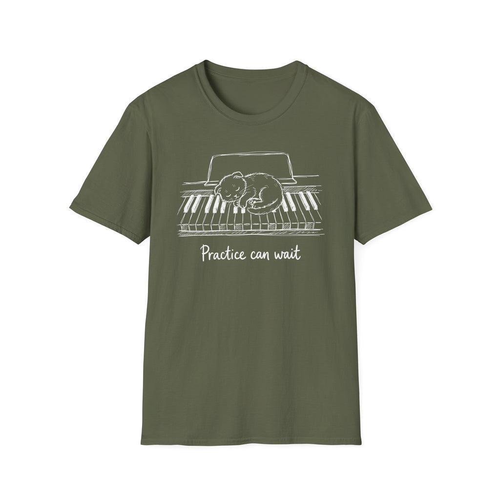 "Cute Kitten-Practice Can Wait" T-Shirt
