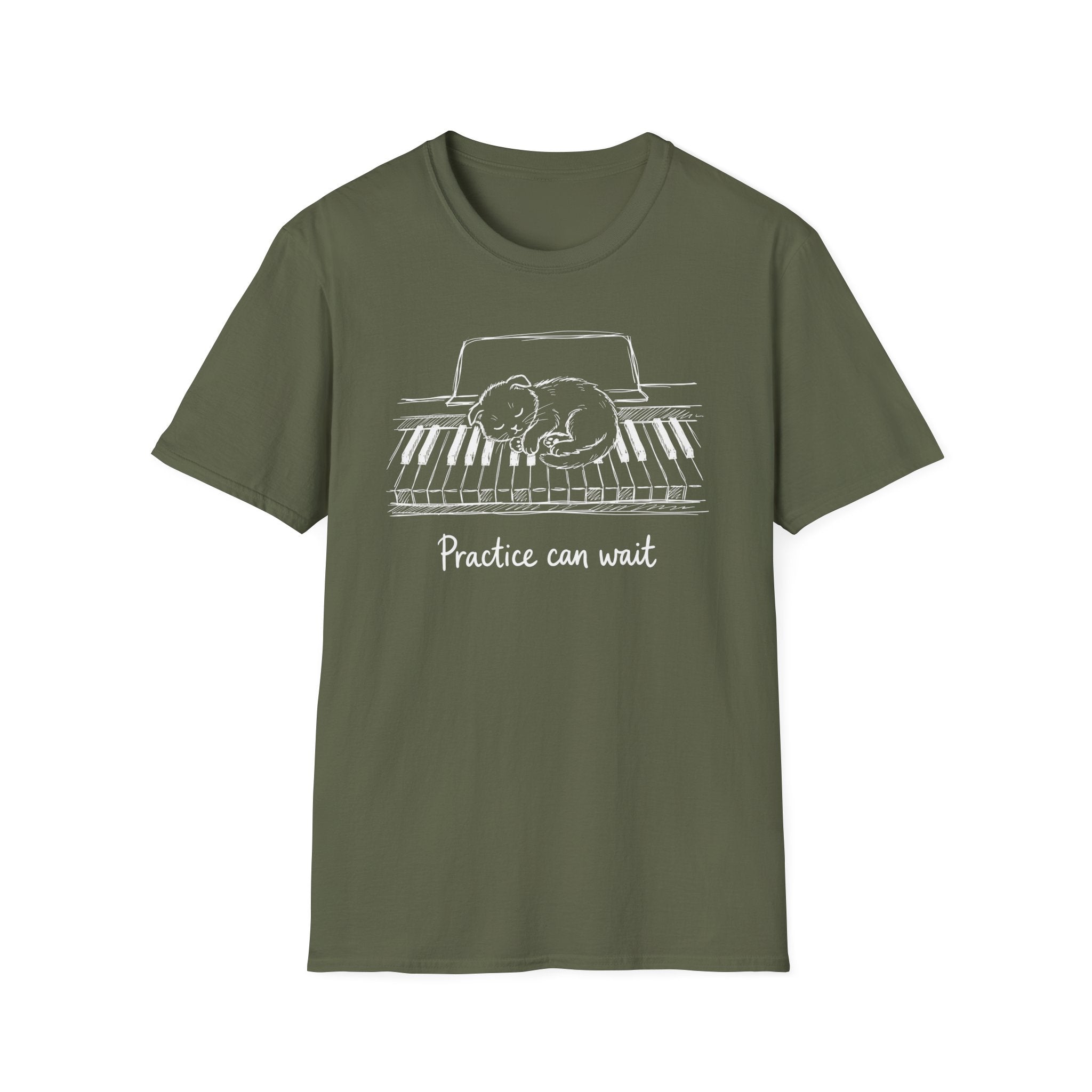 "Cute Kitten-Practice Can Wait" T-Shirt