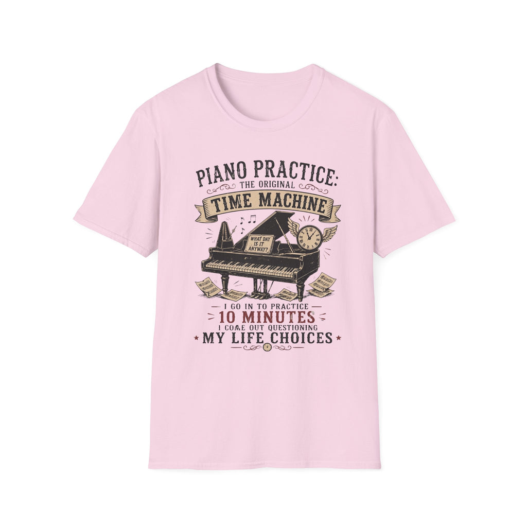 "Piano Practice Time Machine" T-Shirt