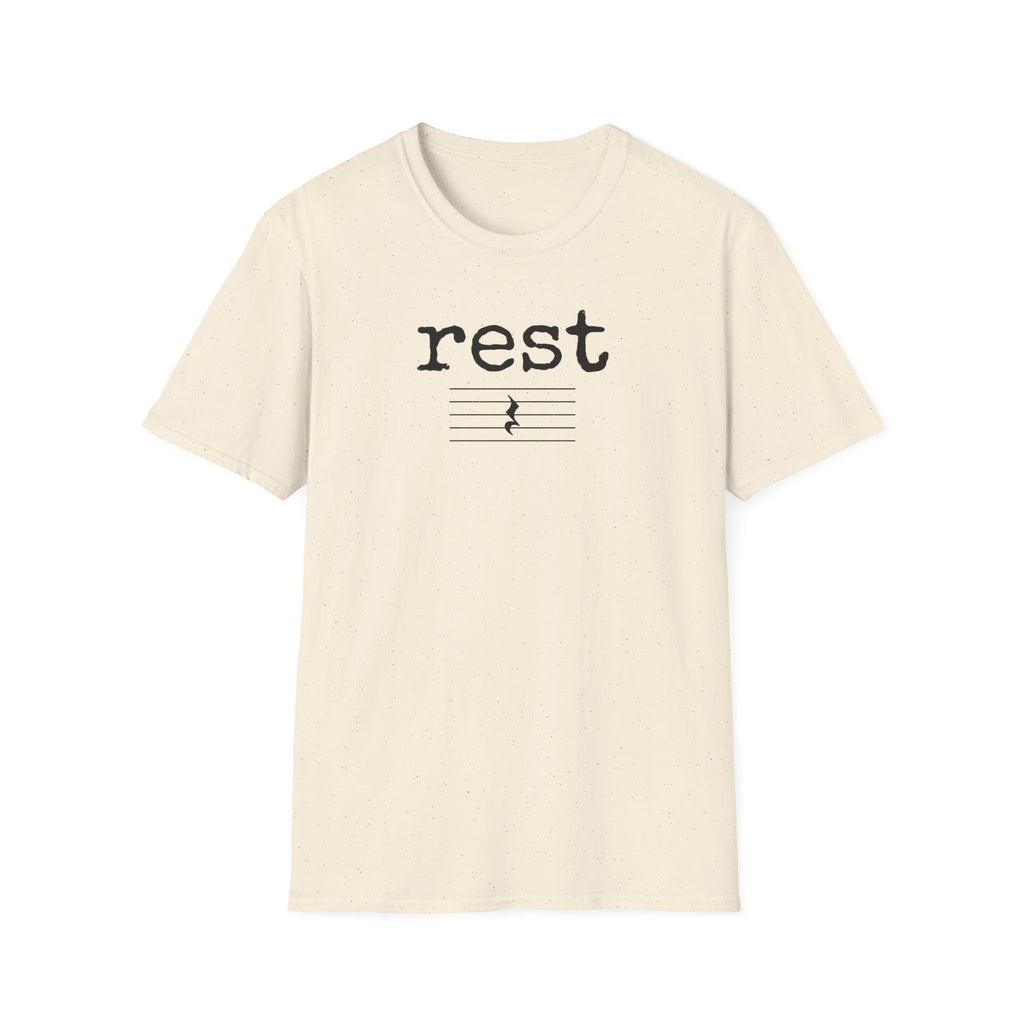 "Rest" Typewriter Font T-Shirt