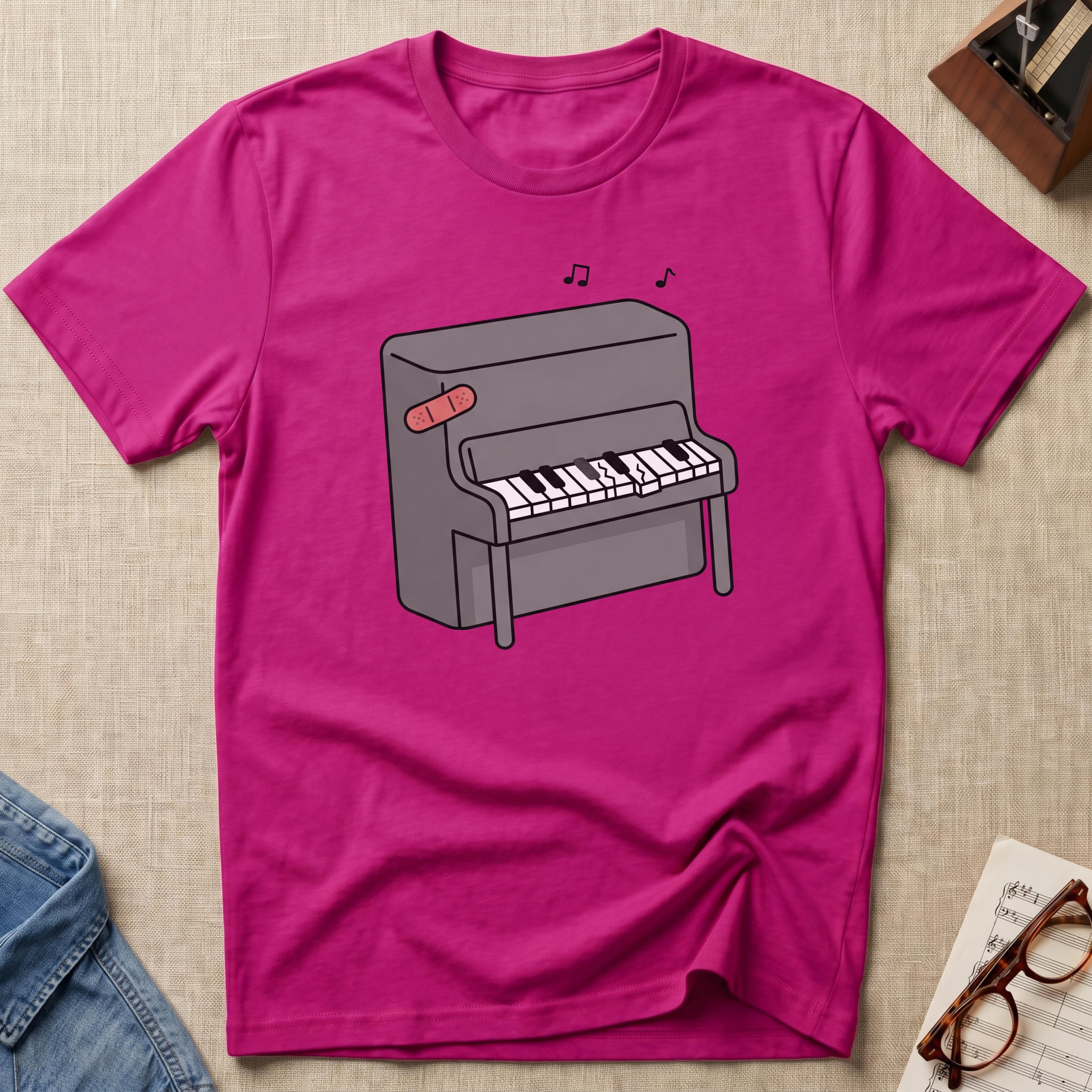 "Bandaged Piano" T-Shirt