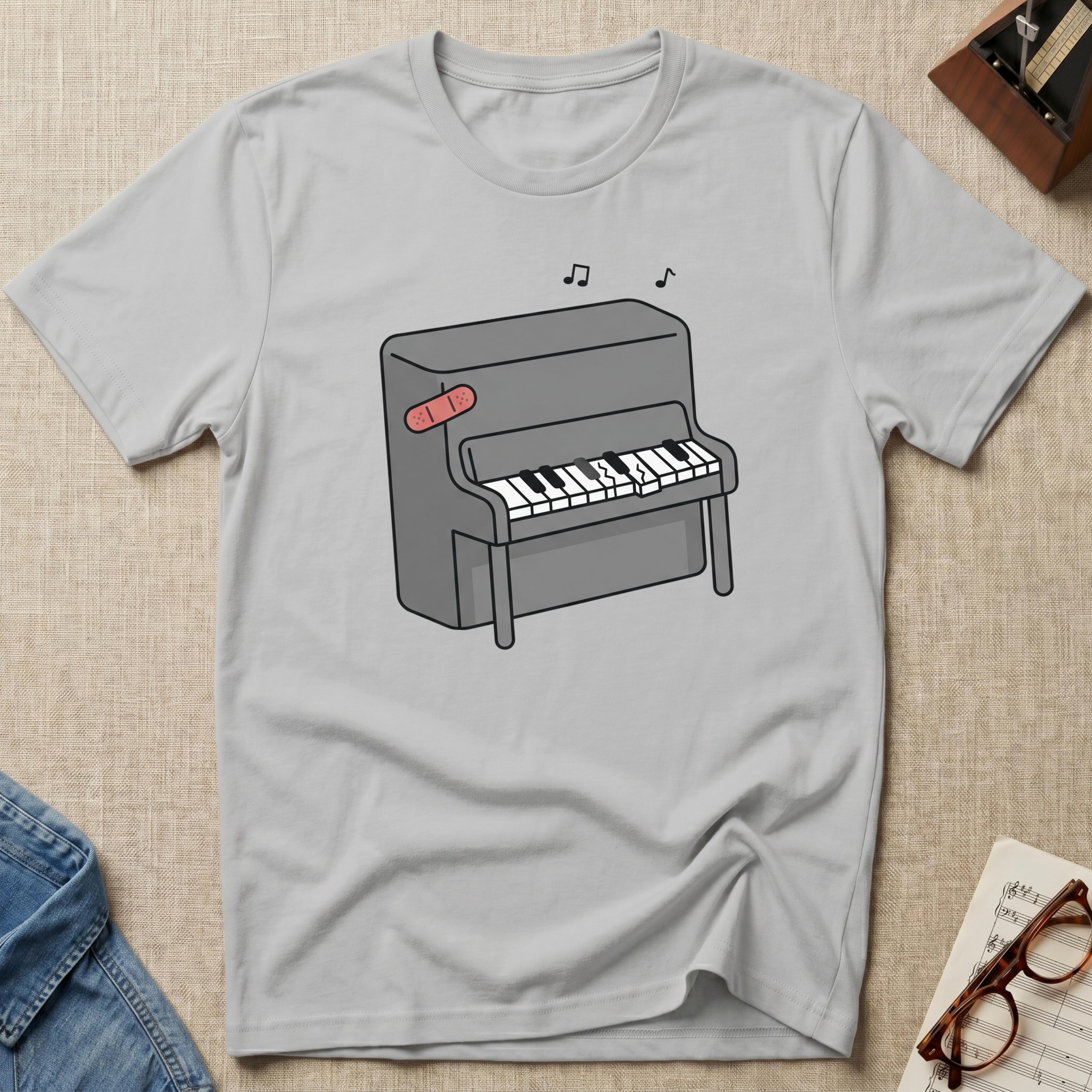 "Bandaged Piano" T-Shirt