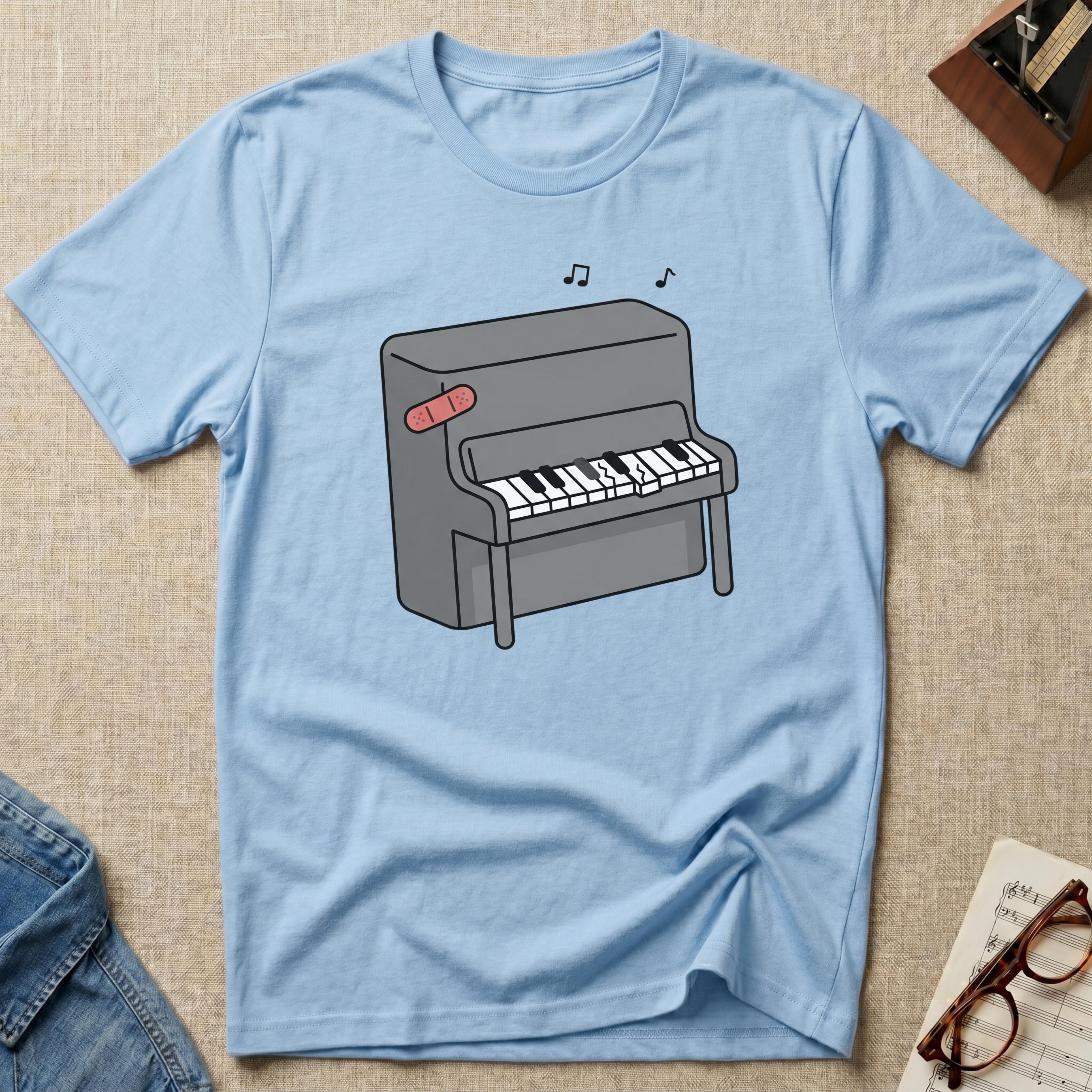 "Bandaged Piano" T-Shirt