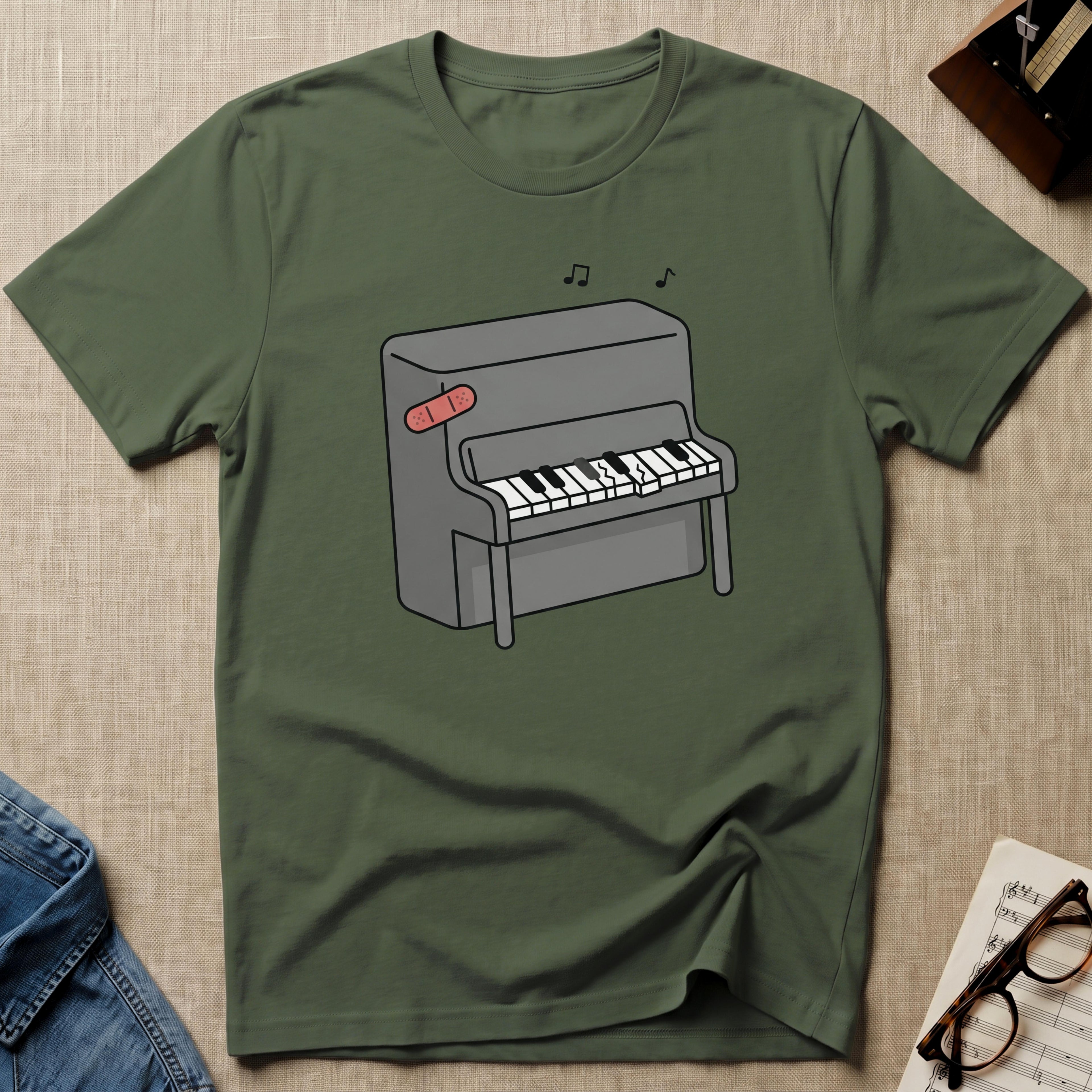 "Bandaged Piano" T-Shirt